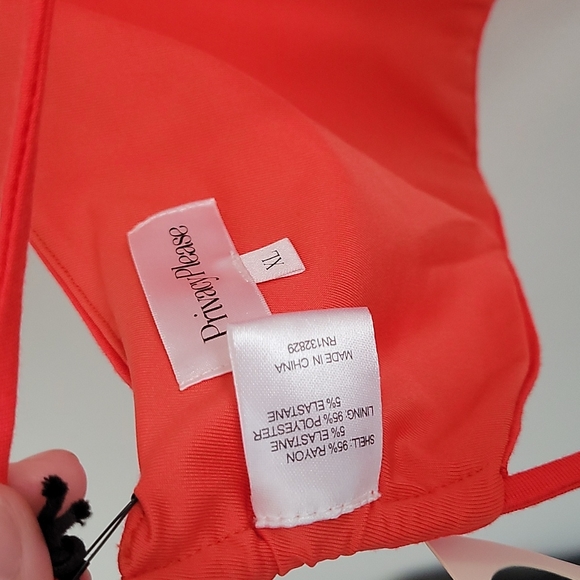 NWT Privacy Please Crop Tie Top Size XL - Picture 4 of 5